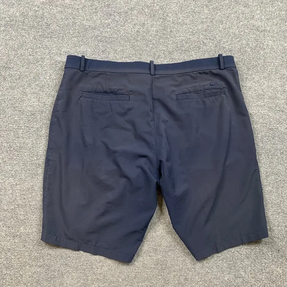 Nike Shorts Mens 40 Navy Flex Performance Athletic Sweat Wicking Golf Chino